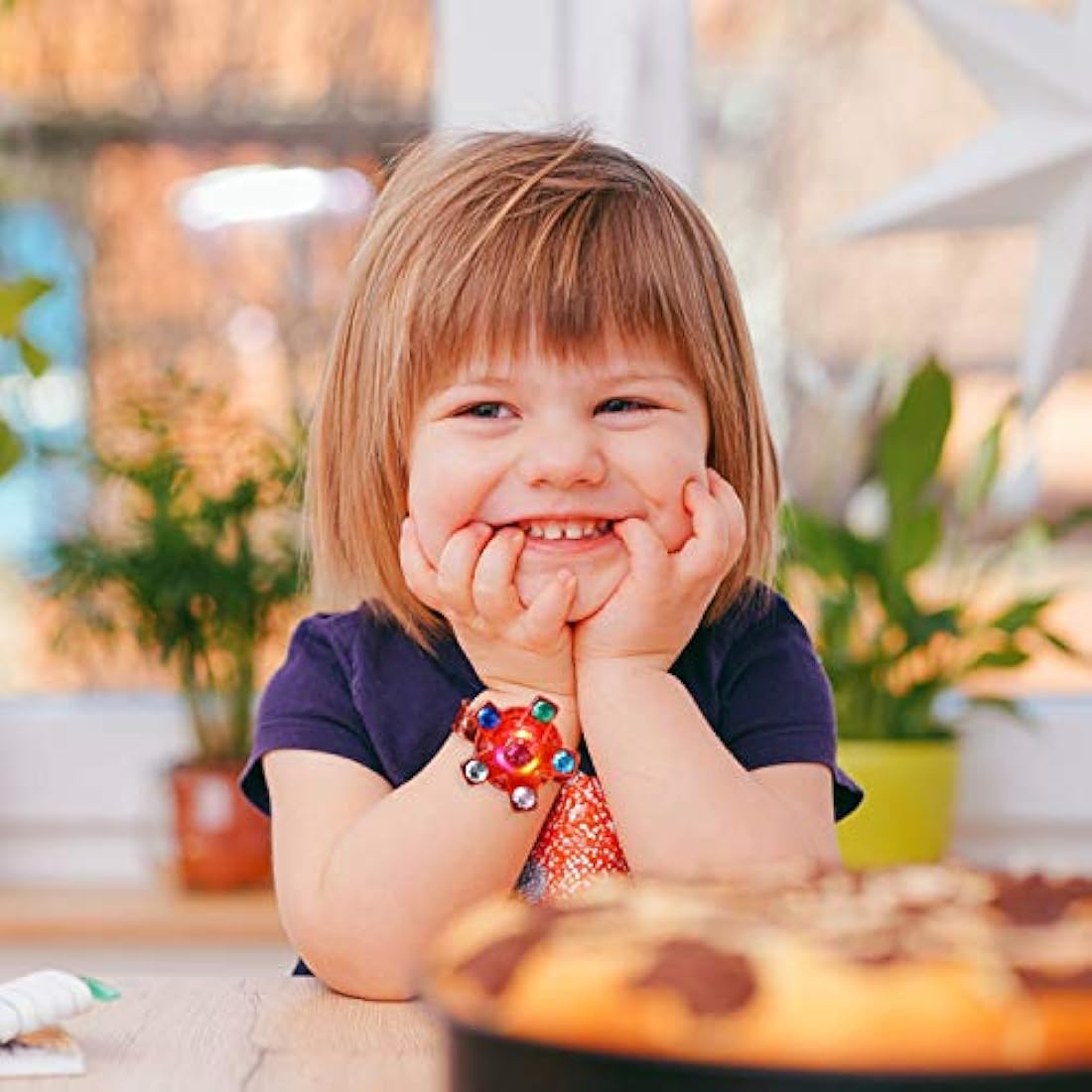 Paquete de 14 pulseras luminosas para niños de Wellovo