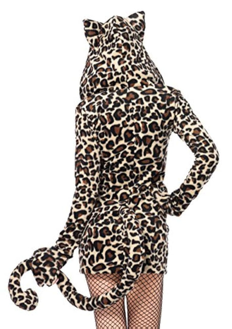 Leg Avenue Disfraz de leopardo acogedor para mujer