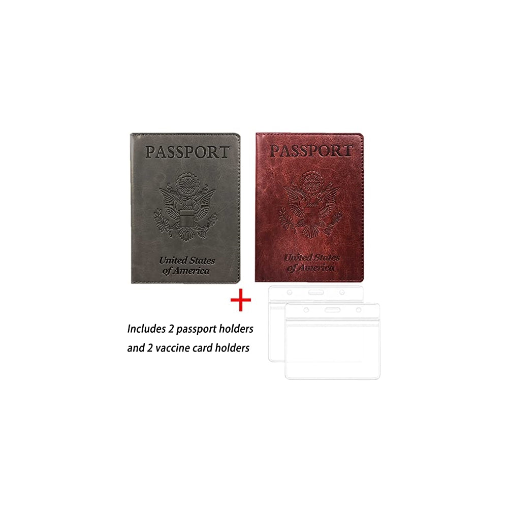 Porta Documentos y Tarjetas de piel sintética marrón
