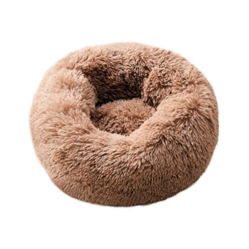 Moderna cama redonda de felpa suave para perros BODISEINT