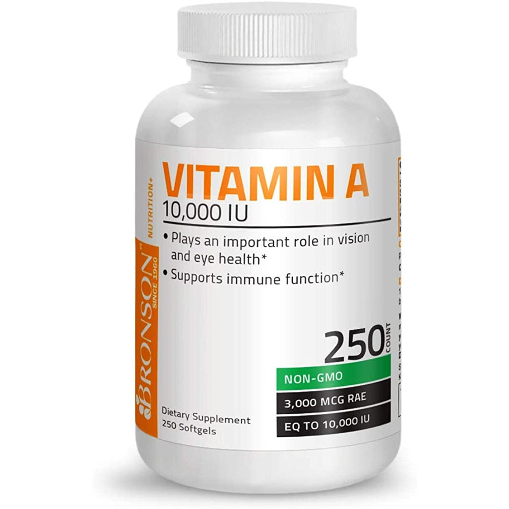 Suplementos Alimenticios Vitamina A 250 cápsulas blandas