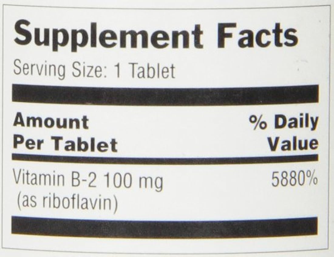 Optimum vitamina B-2 tabletas, 100 mg, 100 unidades