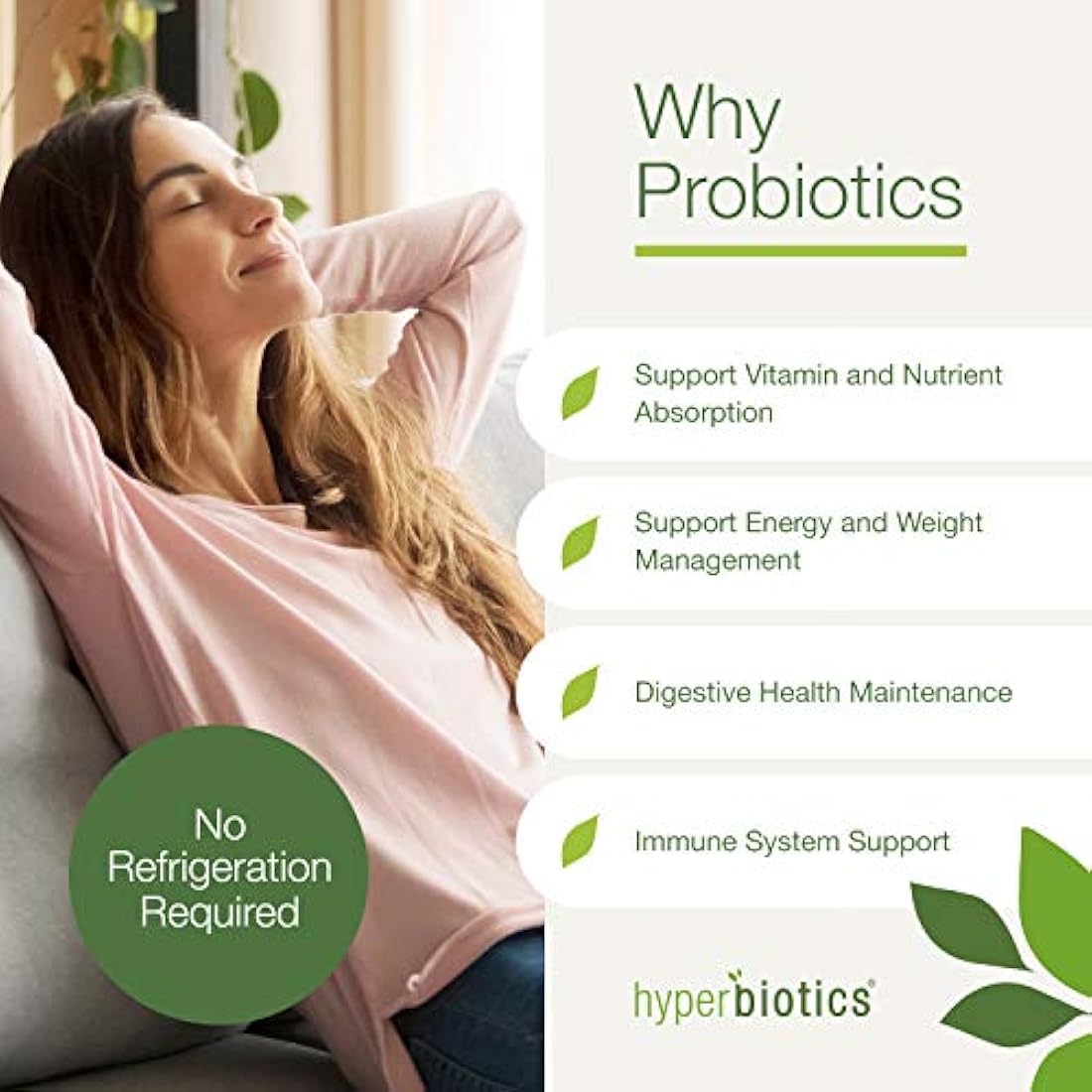 Hyperbiotics PRE-PRO Advanced Strength: Prebiótico y Probiótico Premium 60 mil millones de CFU Formulación – 60 cápsulas lácteas y sin gluten