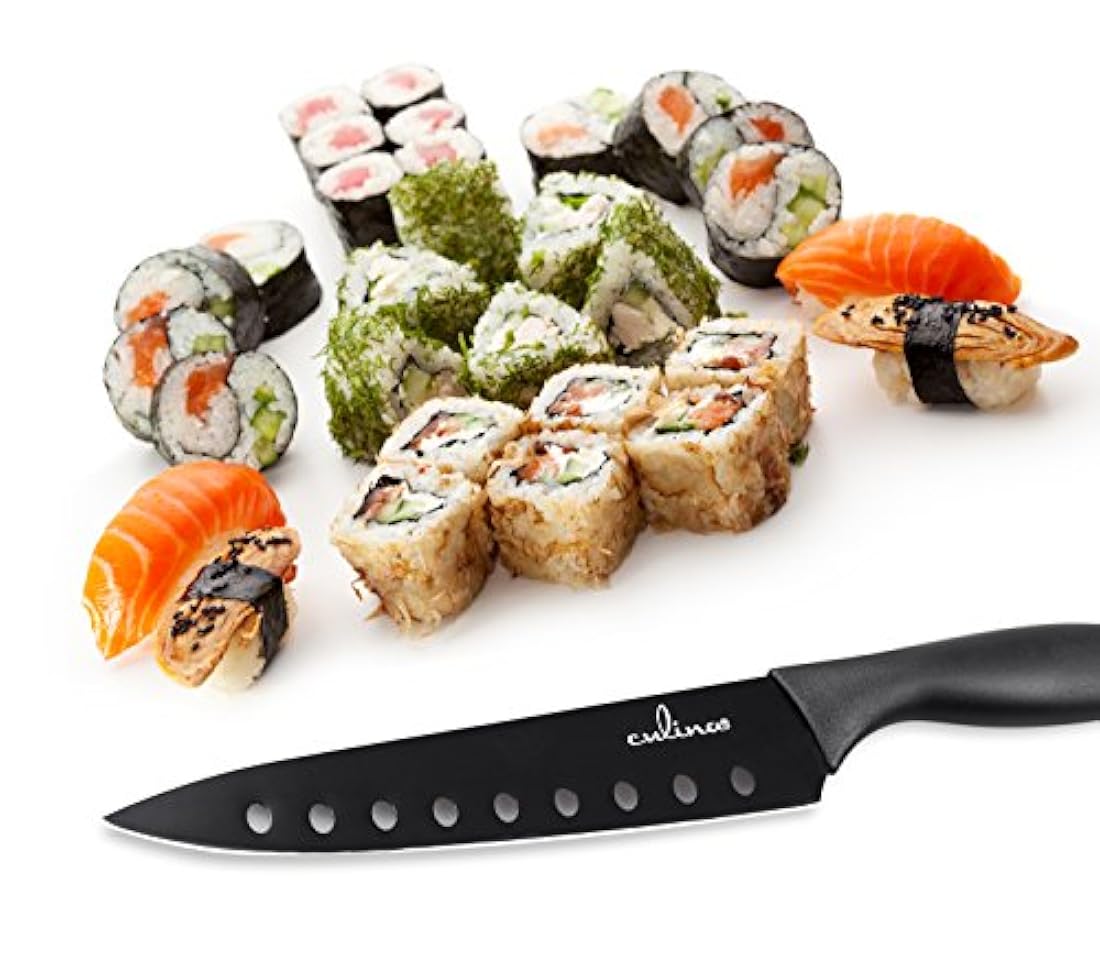 Culina 8-Inch Sushi cuchillo con vaina de acero al carbono