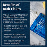 Ancient Minerals copos de baño de magnesio, bolsa de un solo uso.