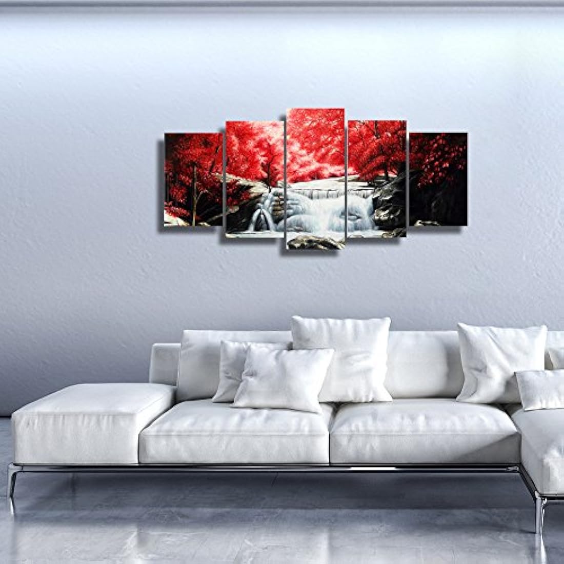 wieco Arte – Rojo Forest pieza moderna estirada