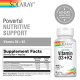 Vitaminas D3 K2 Vitaminas D y K para la absorción de calcio