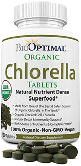 BioOptimal Chlorella, comprimidos orgánicos de clorella