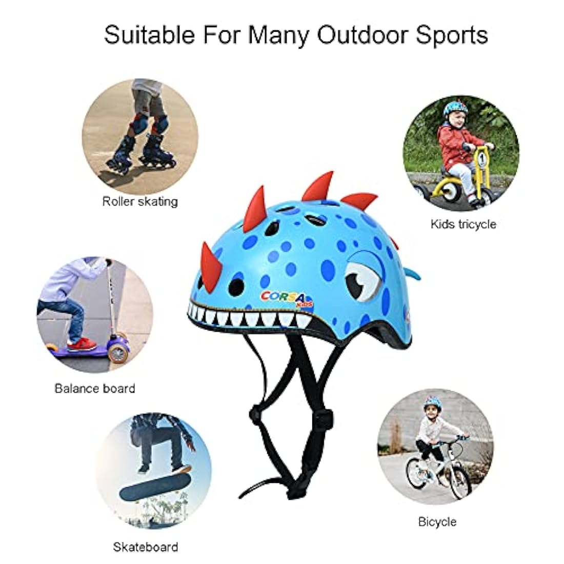 Casco de ciclismo para niños y niñas