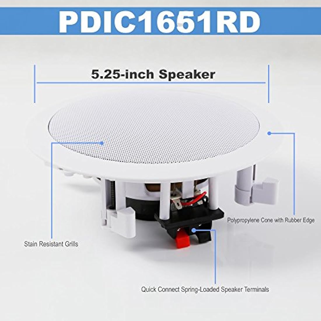 Parlantes de altavoces para el hogar PYLE-HOME PDIC1651RD