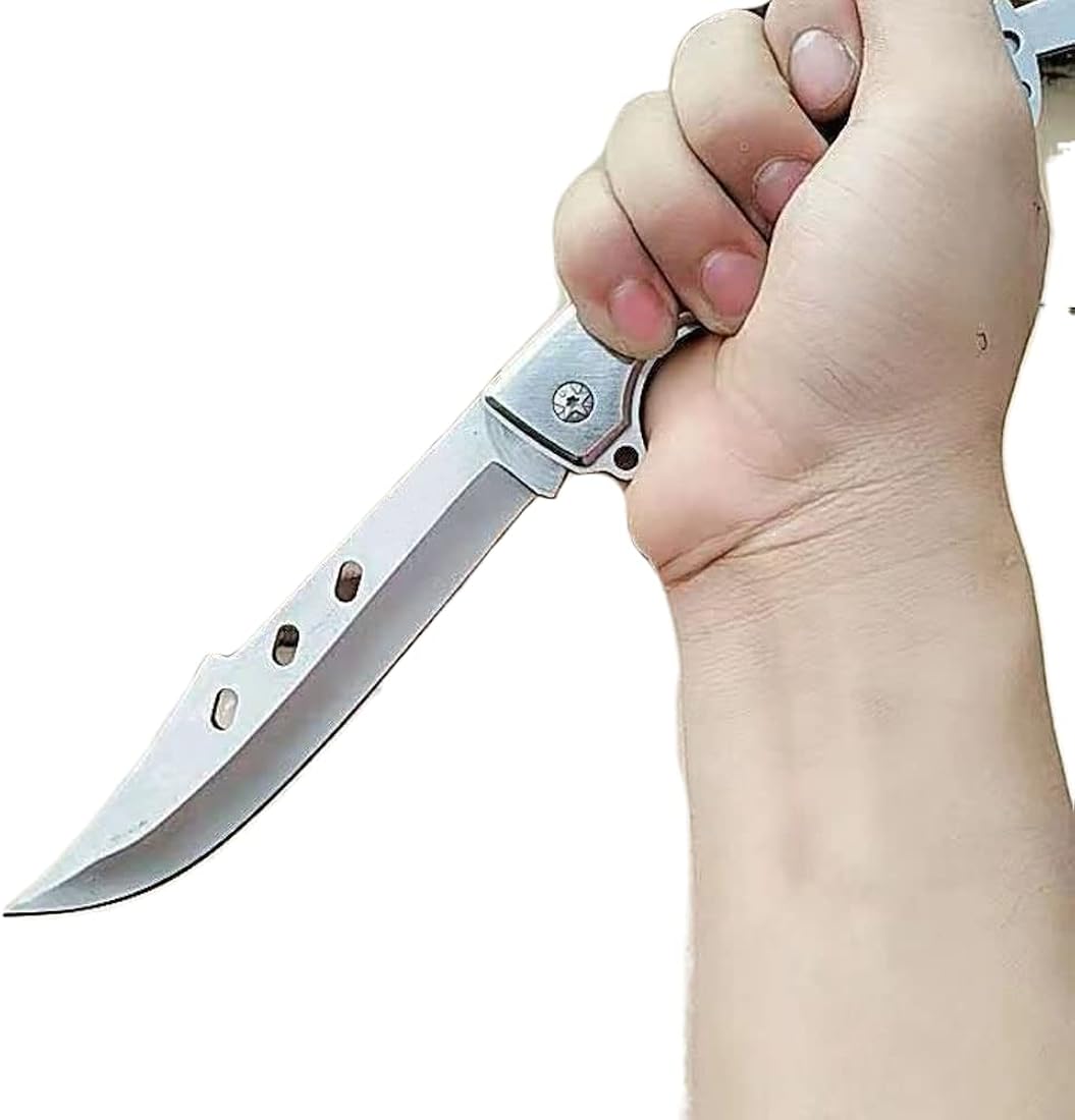 Cuchillo de bolsillo plegable de acero inoxidable