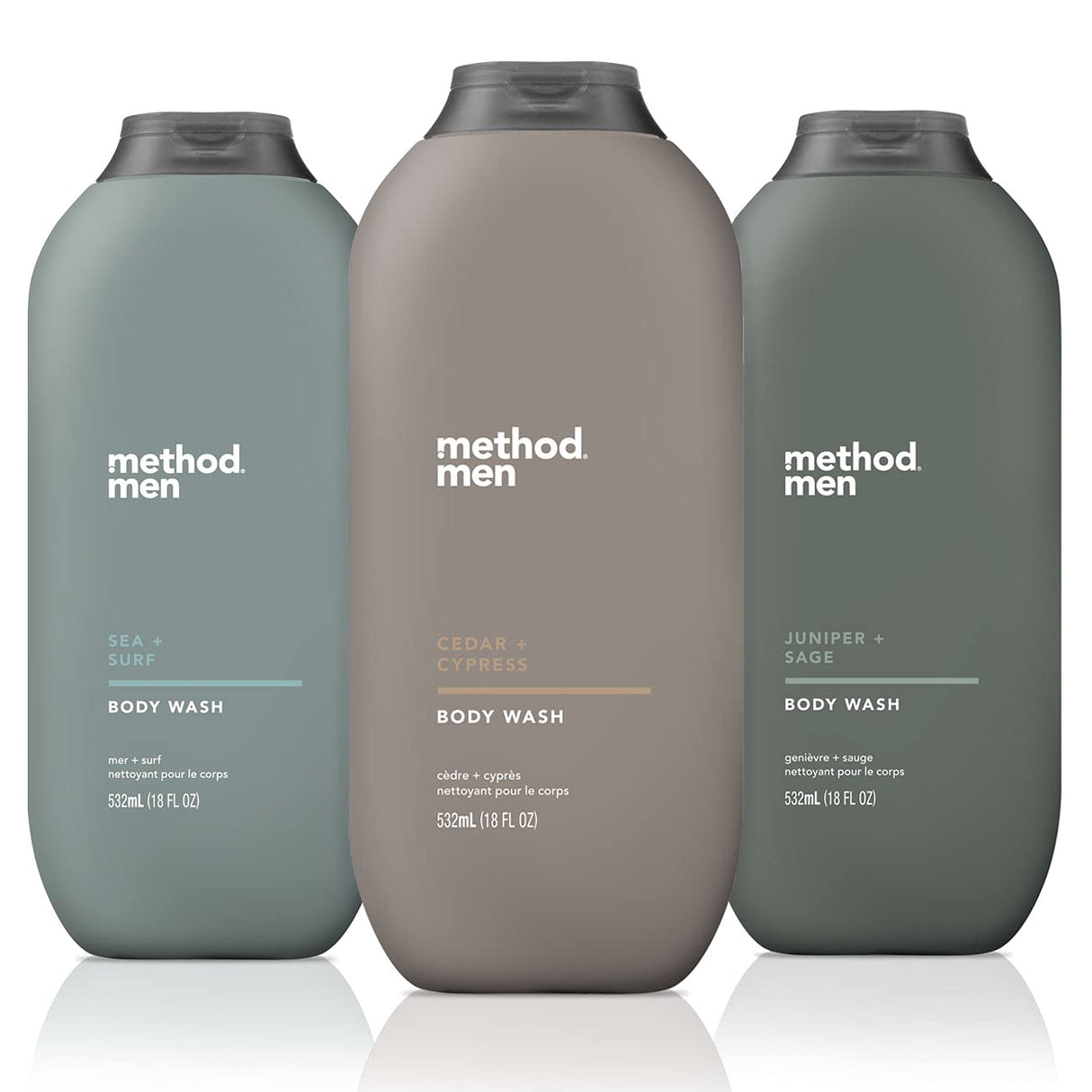 Gel de baño para hombre Method, paquete de 3 unidades