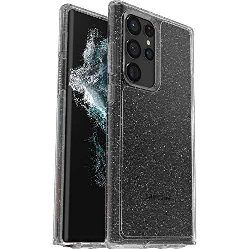 OTTERBOX Symmetry Clear Series - Funda para Galaxy S22 Ultra - Stardust (Silver Flake)