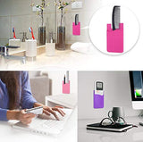 Tarjetero para la parte posterior del teléfono, adhesivo de identificación, funda de silicona, bolsillo para todos los teléfonos inteligentes