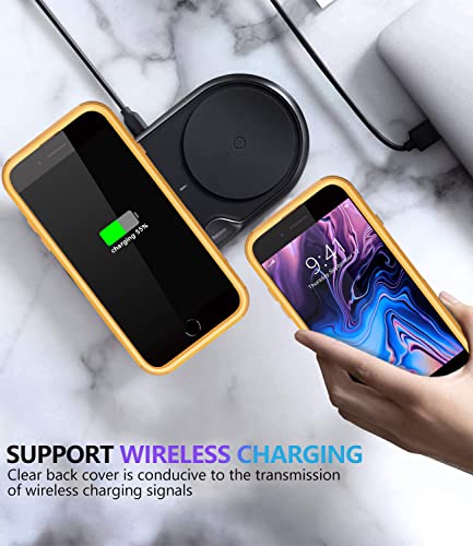 Diverbox Funda para iPhone 8 Plus, iPhone 7 Plus [a prueba de golpes] [a prueba de gotas] [a prueba de polvo], funda de protección resistente para Apple iPhone 8 Plus y 7 Plus (amarillo)