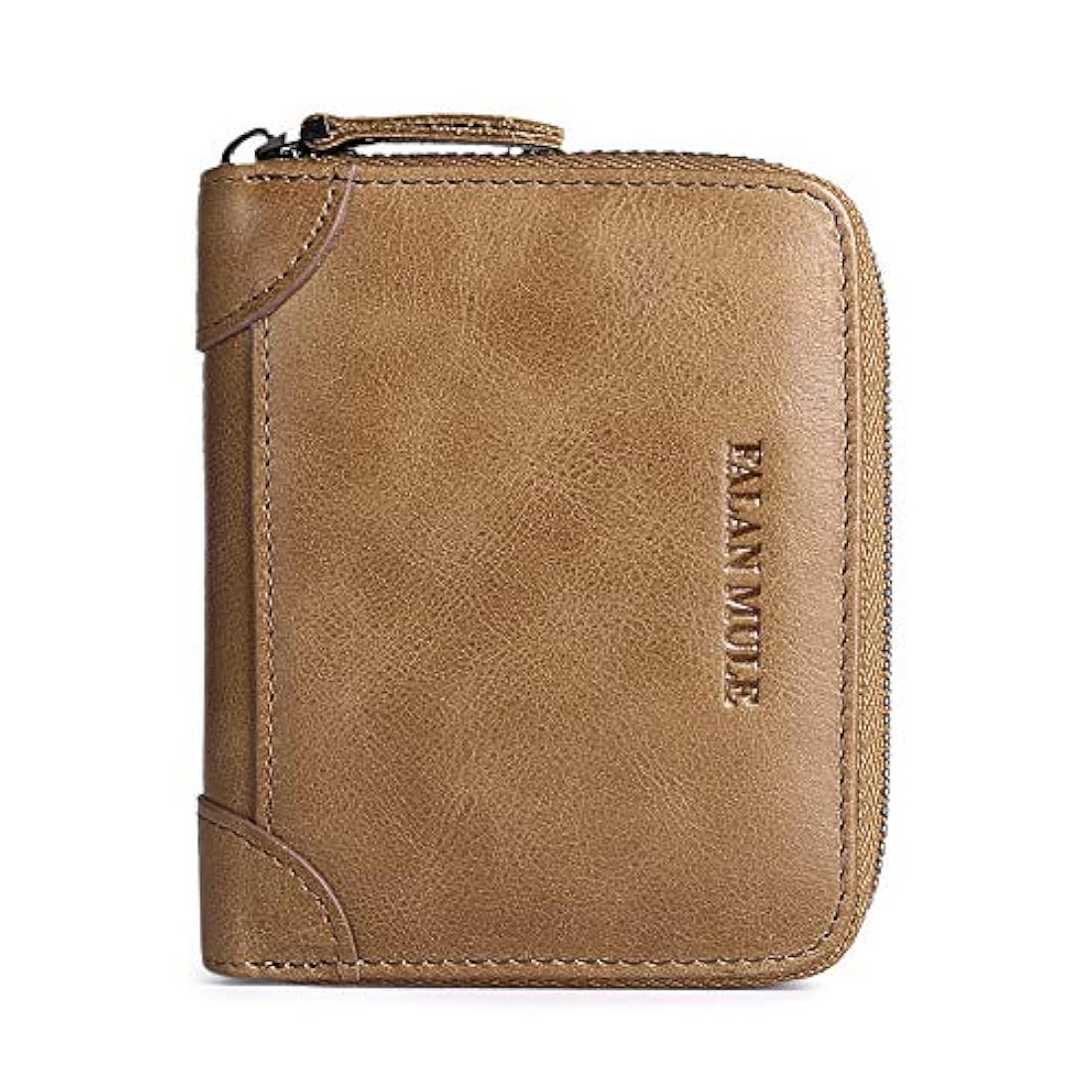FALAN MULE Carteras para hombres de cuero genuino corto