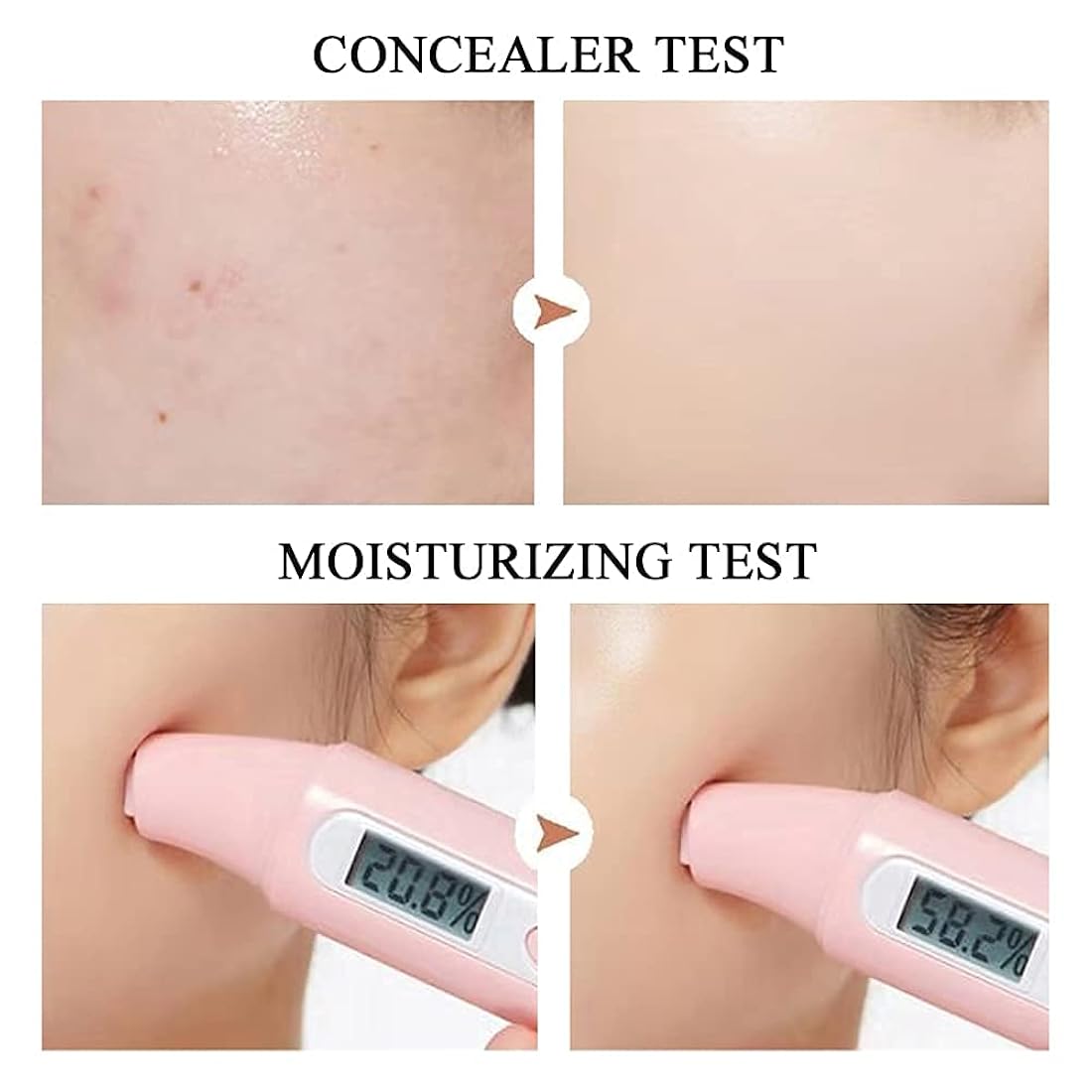 Cuidado Facial hidratante Corrector mate de larga duración