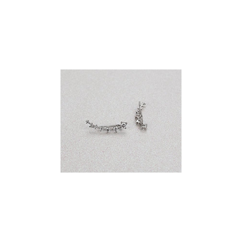 Aretes de plata  hipoalergénicos con circonita cúbica