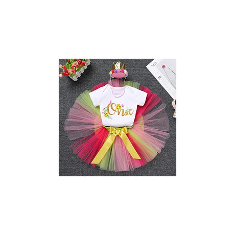 Disfraces de fiesta de encaje floral talla 1T