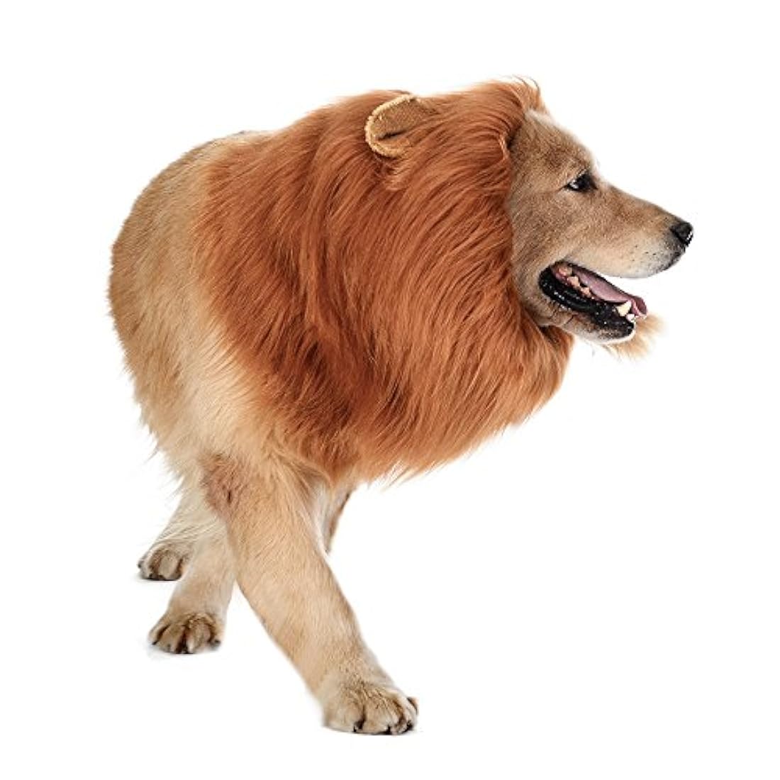 Peluca de melena de león para perro