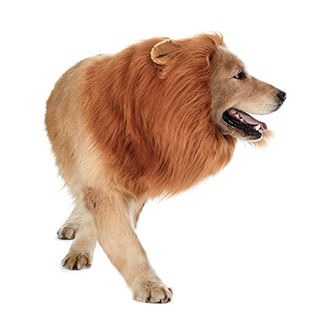 Peluca de melena de león para perro