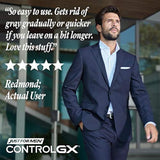 Just For Men Control GX - Lavado de barba reductor de color gris, Da color gradualmente al bigote y la barba, Lavado de barba., paquete de de 1