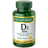 De la Naturaleza Bounty d-2000 IU softgels, Super Fuerza 200 EA, 2, 2