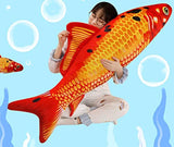 Juguete de peluche con simulación gigante de peces