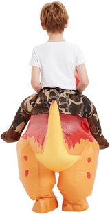 Disfraz Inflable Dinosaurio para Niños COMIN, Divertido Halloween