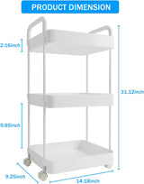 Organizador de Pañales 3 Niveles con Ruedas - Caddy Móvil