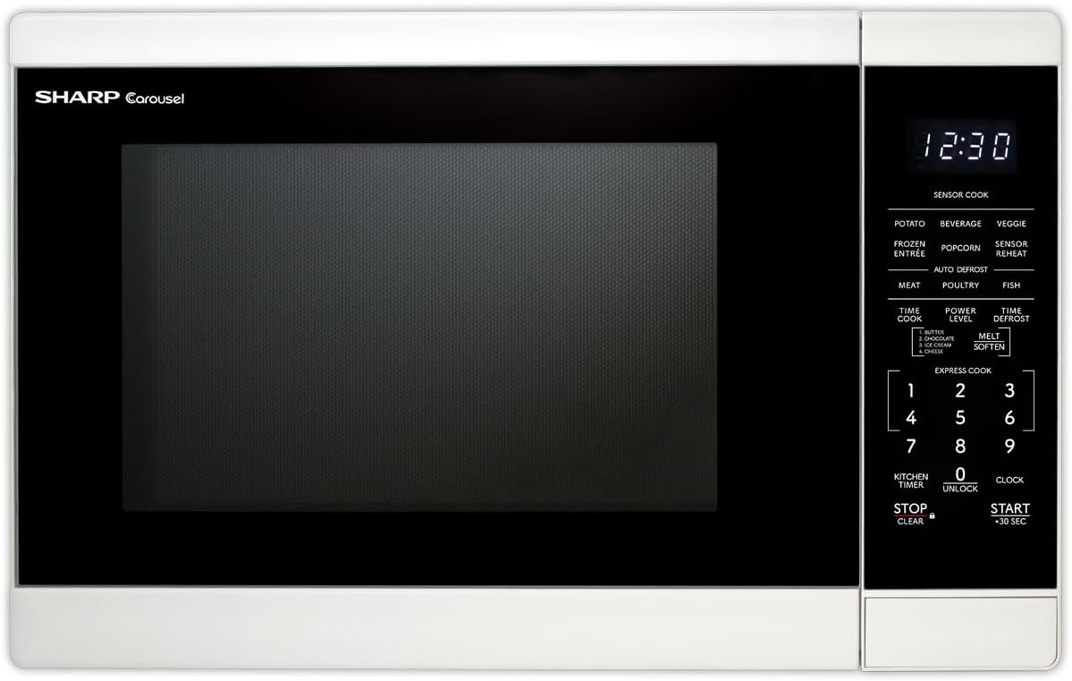 Horno Microondas SHARP 1.4 CuFt 1100W con Plato Giratorio SMC1461KW