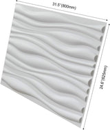 Paneles de pared decorativos de PVC 3D onda 2