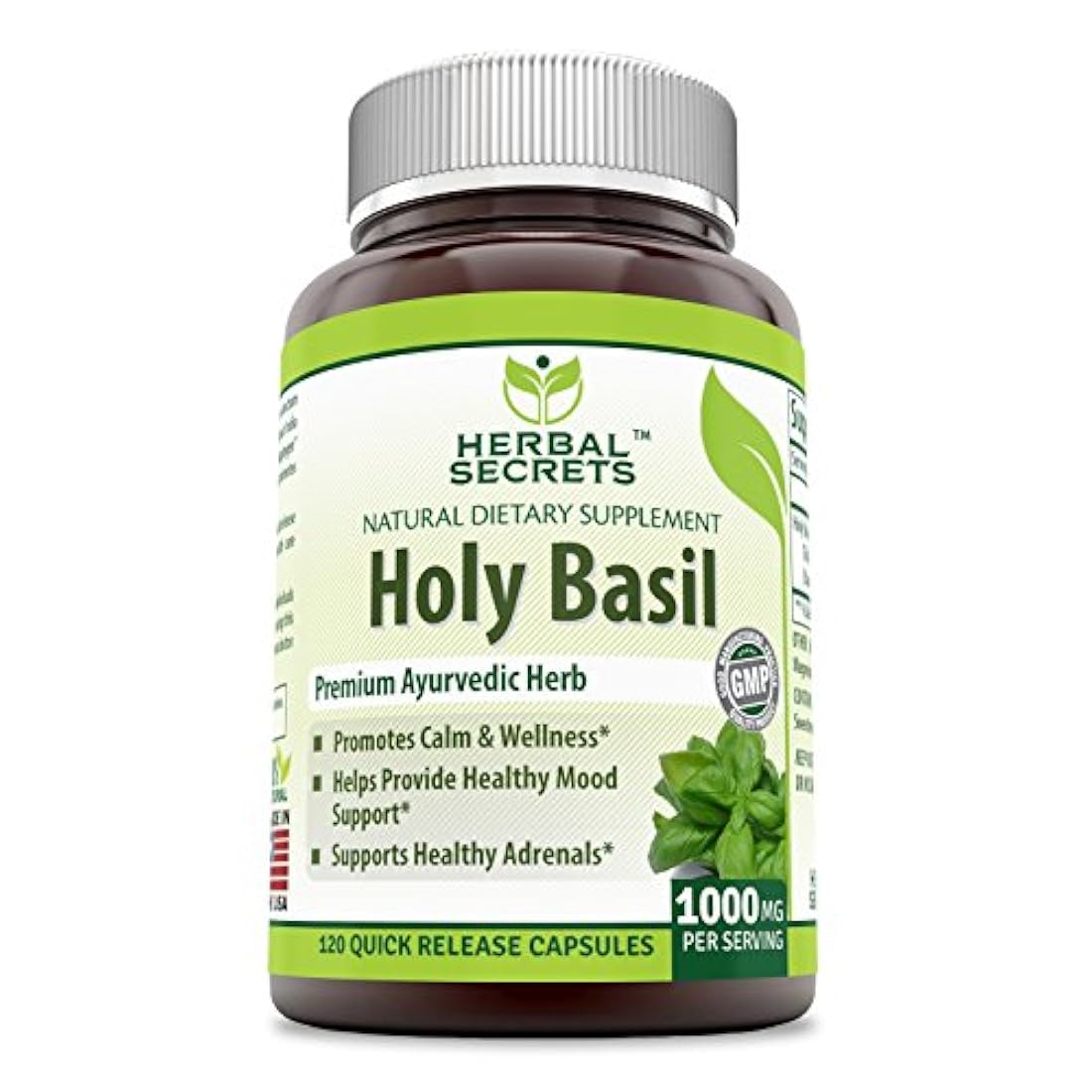 Albahaca Sagrada 1000 Mg por porción 120 Cápsulas