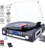 Altavoces estéreo tocadiscos para vinilo con reproducción