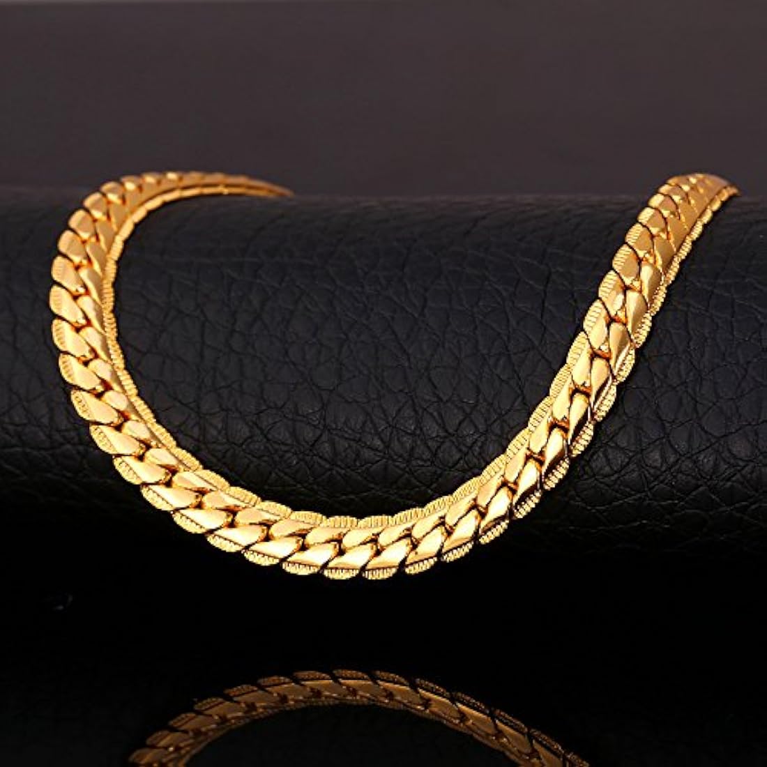 U7 collar cadena con forma de serpiente, 18-32 pulgadas