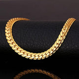 U7 collar cadena con forma de serpiente, 18-32 pulgadas