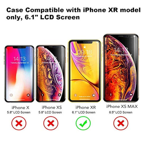 Funda tipo cartera para iPhone XR de 6,1 pulgadas