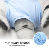 TORJOY Mono de gatito, traje profesional de recuperación de gatos para heridas abdominales o enfermedades de la piel, después de la cirugía, uso antilesiones, alternativa transpirable de cuello E para gatos