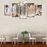 AWLXPHY - Lienzo decorativo para el hogar, 5 paneles