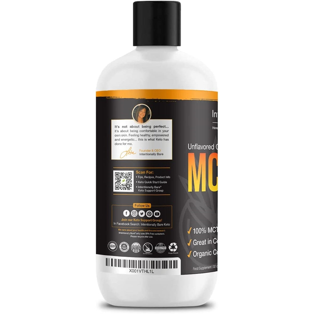 Suplementos Aceite MCT orgánico puro C8 - Keto paleo