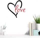 Vinilo decorativo BIBITIME corazón rojo para habitación infantil