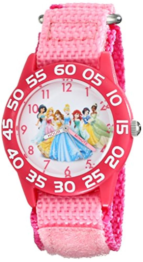 Princess Tiempo Profesor Reloj con rosa banda de nylon