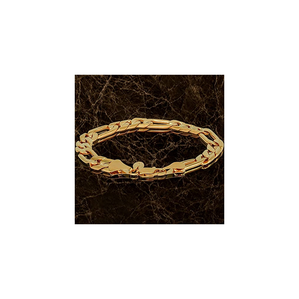 Pulseras de cadena Figaro para hombres y mujeres