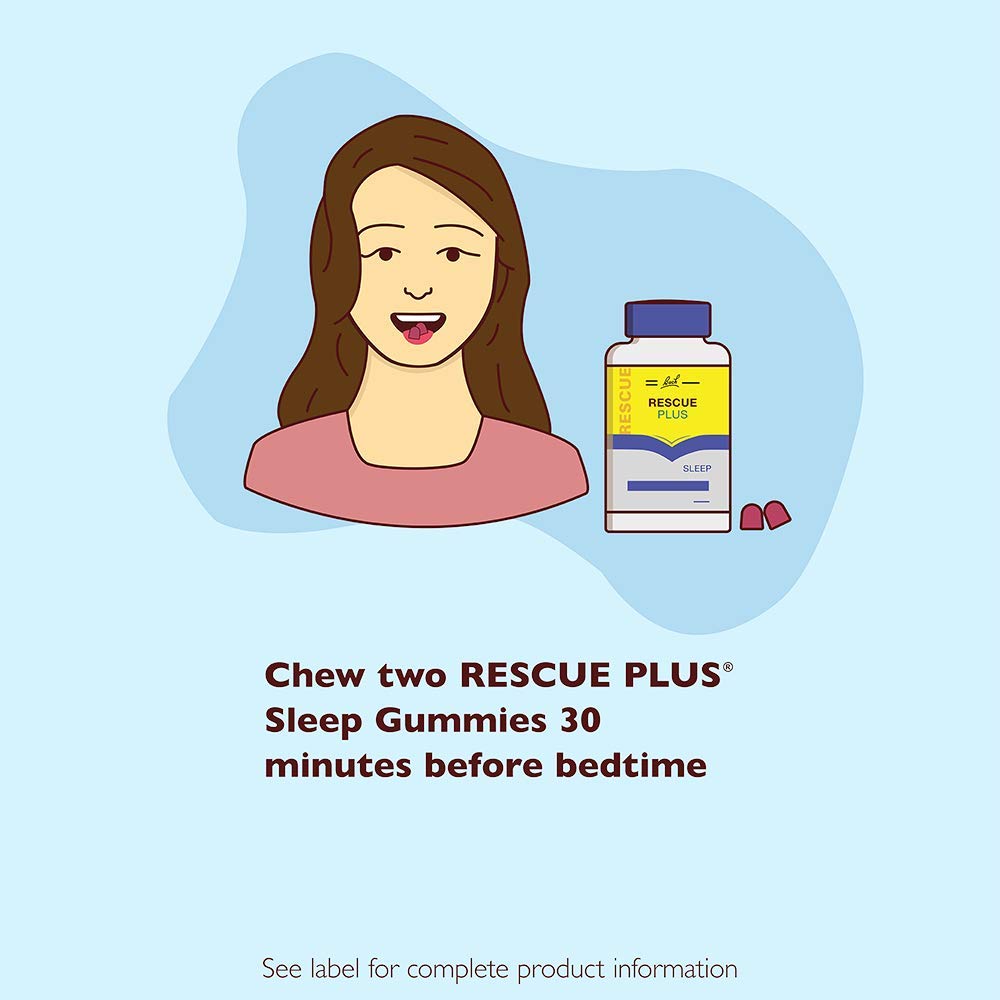 Bach RESCUE PLUS - Gomitas  para dormir, sabor  de fresa