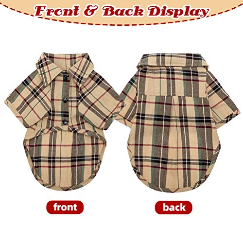 Camisa para perros pequeños disfraz de solapa de gato