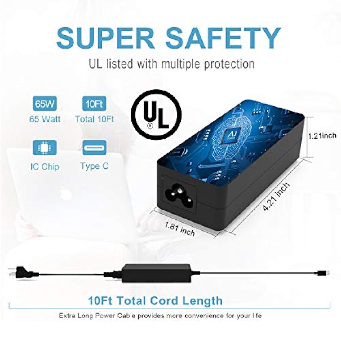 Cargador de CA compatible con Lenovo ThinkPad