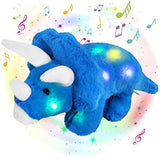 Dinosaurio de peluche con luz musical