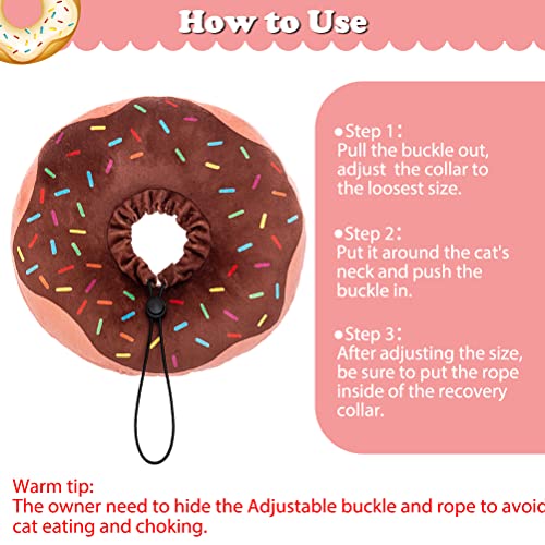 COLLAR de recuperación de donas para gatos y cachorros, suave y ajustable, protector de cuello en E para mascotas después de la cirugía, apto para gatitos, perros pequeños