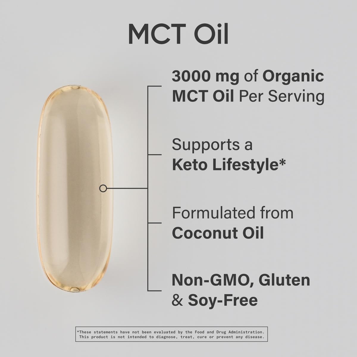 Cápsulas MCT Sports Research de Aceite de Coco 120 Softgels