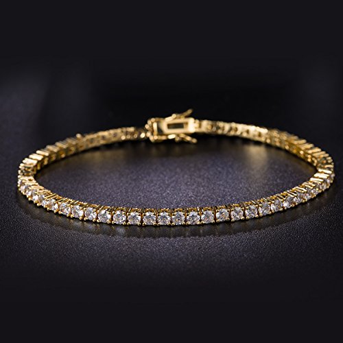Pulsera clásica de circonita.